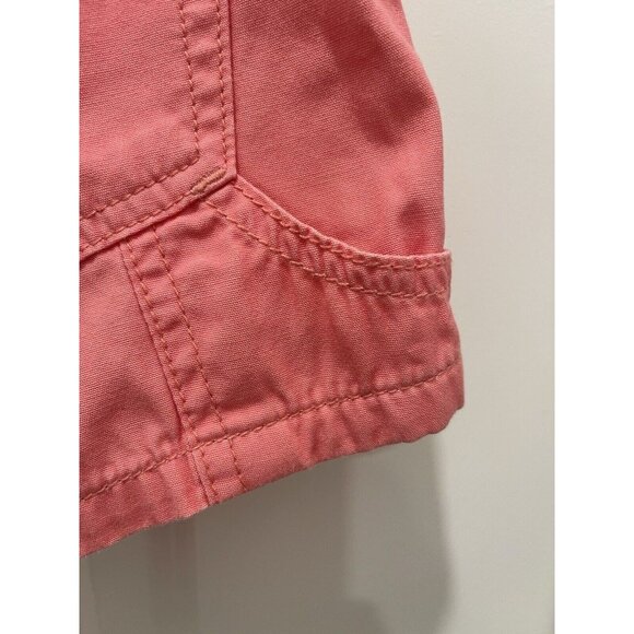 Vintage TOMMY HILFIGER Y2K Hip Short Denim Jean Shorts Pink Low Rise Size 11 - Picture 6 of 8